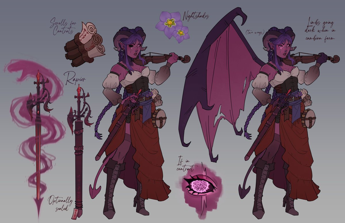 Aminussey's tweet photo. 4th redesign of her, will do more. 

#dnd https://t.co/34ptWDFx5n