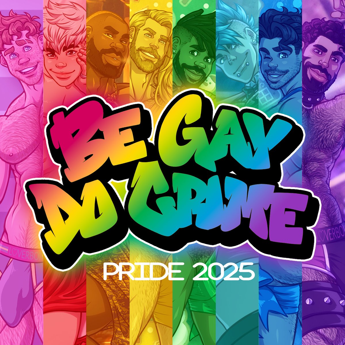 The theme for this year's pride art series 🌈
It's almost finished! Who are you looking forward to the most?