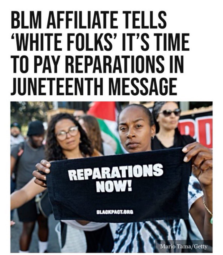 If reparations are ever paid out,  I will stop paying taxes.
