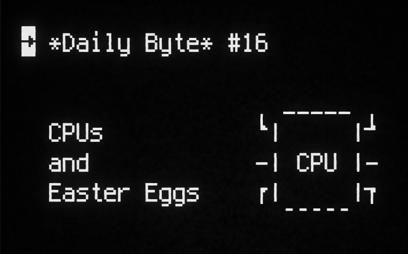 zuhaitz_dev's tweet image. #DailyByte #16: CPU Easter eggs hidden in silicon — from cowboys to dragons.

Here’s how chip designers sneak in art, and why. 👇