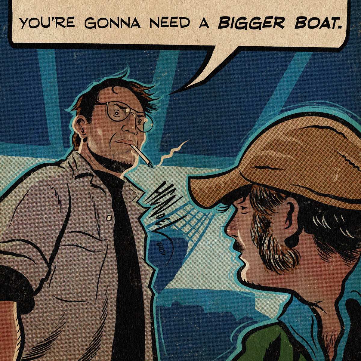 hcnoel's tweet image. Jaws. 🦈 50 years ago a movie made people afraid to go into the ocean. What a perfect film. #Jaws50 #jaws