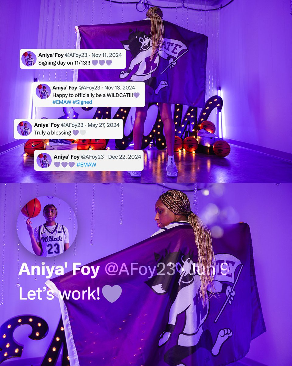 K-State Athletics (@kstatesports) on Twitter photo .<a href="/KStateWBB/">K-State Women's Basketball</a> freshman <a href="/AFoy23/">Aniya' Foy</a> is feeling right at home with her new teammates.
"We communicate at all times. Each of us as a relationship outside of basketball. That leads to the court. We're already comfortable with each other."
Read how FAMILY set the Cats apart from other .<a href="/KStateWBB/">K-State Women's Basketball</a> freshman <a href="/AFoy23/">Aniya' Foy</a> is feeling right at home with her new teammates.
"We communicate at all times. Each of us as a relationship outside of basketball. That leads to the court. We're already comfortable with each other."
Read how FAMILY set the Cats apart from other
