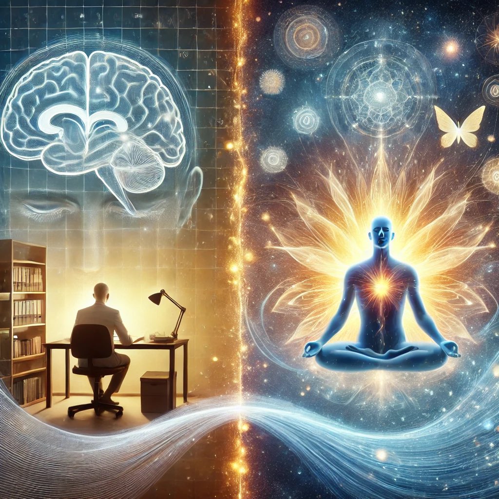 erinfallhaskell's tweet image. 📌Psychology Vs. Spiritual Psychology
➡️ Traditional Psychology studies the mind through the lens of external cause and effect.
➡️ Spiritual Psychology understands that everything begins in consciousness—through the soul—then projects and reflects back in the external world.…