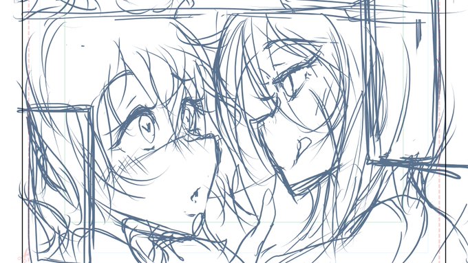 こういうキスから顔密接させて見つめあう構図ってずっと描きたかったんだけど描けなくて断念してたんだよねー
なんか今回うまくいった気がするんやがどうやろうか?
この後呑まれるって想像するとバチエロないか? 