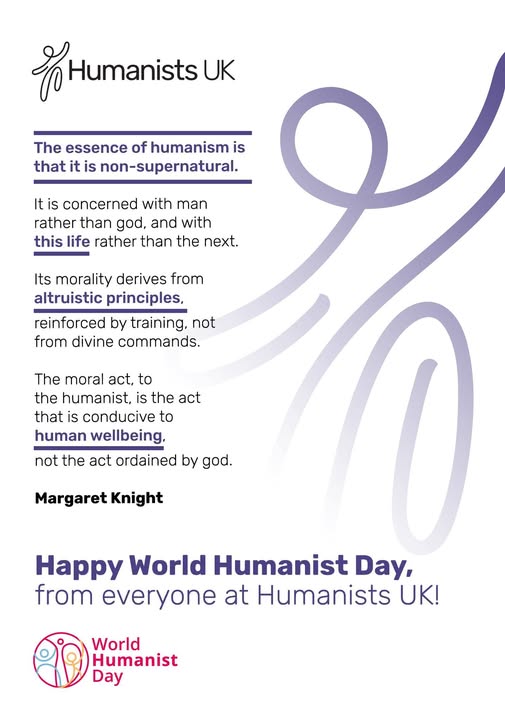 Happy #WorldHumanistDay, from everyone at Humanists UK!