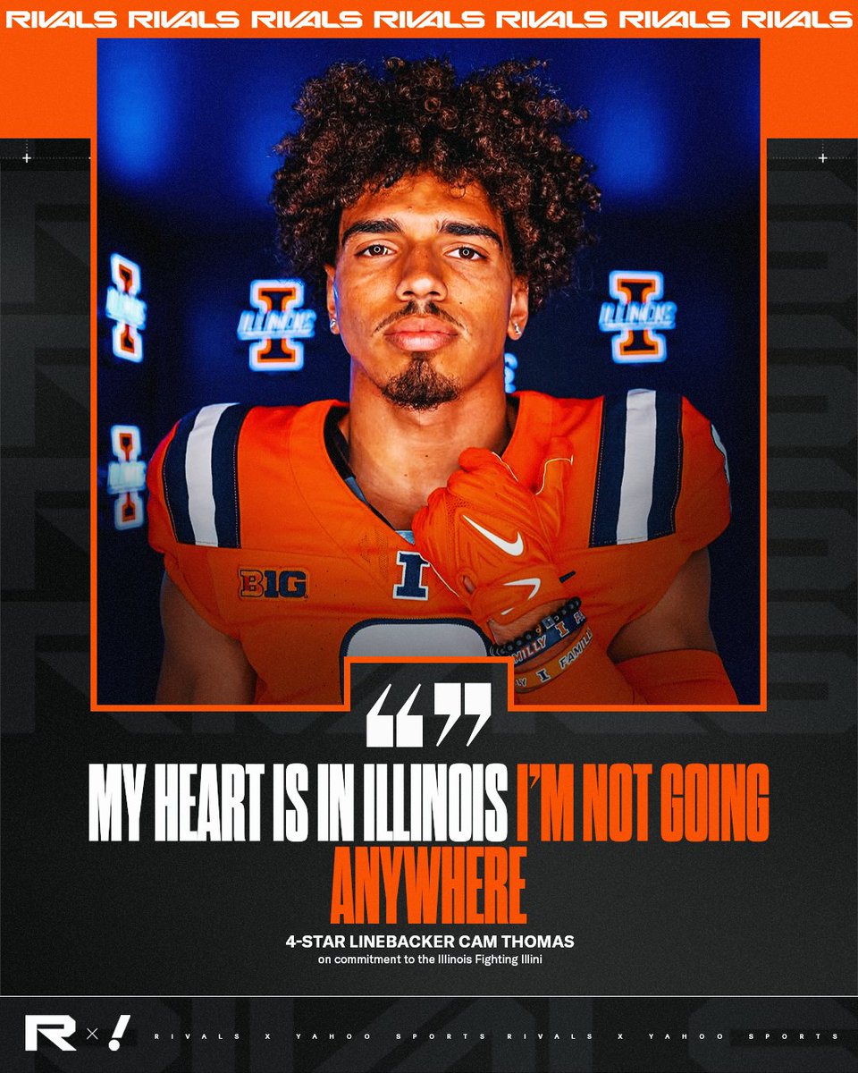 JUST IN: Four-star Illinois LB commit Cam Thomas tells <a href="/Rivals/">Rivals</a> that he has shut down his recruitment.

"January can't come fast enough!"

n.rivals.com/content/athlet…