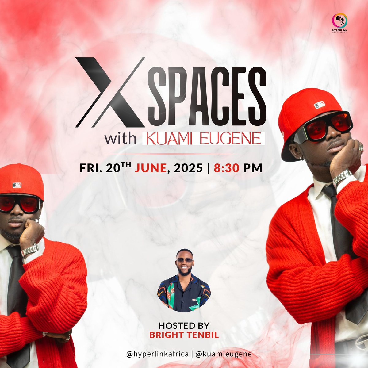 AmeyawTV (@ameyawtv) on Twitter photo <a href="/KuamiEugene/">Kuami Eugene</a> is set to join <a href="/hyperlinkafrica/">Hyperlink Africa π¬ππ³π¬π°πͺπ·πΌ</a> via X-spaces this evening at 8:30pm to discuss his latest single βDo Betterβ which is out on all streaming platforms. Stay tuned <a href="/KuamiEugene/">Kuami Eugene</a> is set to join <a href="/hyperlinkafrica/">Hyperlink Africa π¬ππ³π¬π°πͺπ·πΌ</a> via X-spaces this evening at 8:30pm to discuss his latest single βDo Betterβ which is out on all streaming platforms. Stay tuned