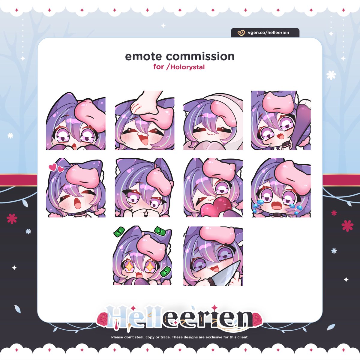 hellee_art's tweet image. My September & October waitlist is now open for Vtuber Model Art, Art + rigging, or Rigging only.✨
- Payment plans and special offers are available. 🩷
The waitlist for normal orders/emotes and more will open on September 1st for October slots.🩷✨
♡ and ↻ plz!
#ENVtuber