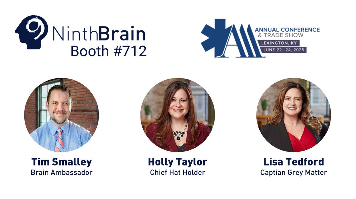 We’re gearing up for #AAA2025! Visit us at booth 712 and let’s talk about how Ninth Brain can help your organization move to the next level. #NinthBrain