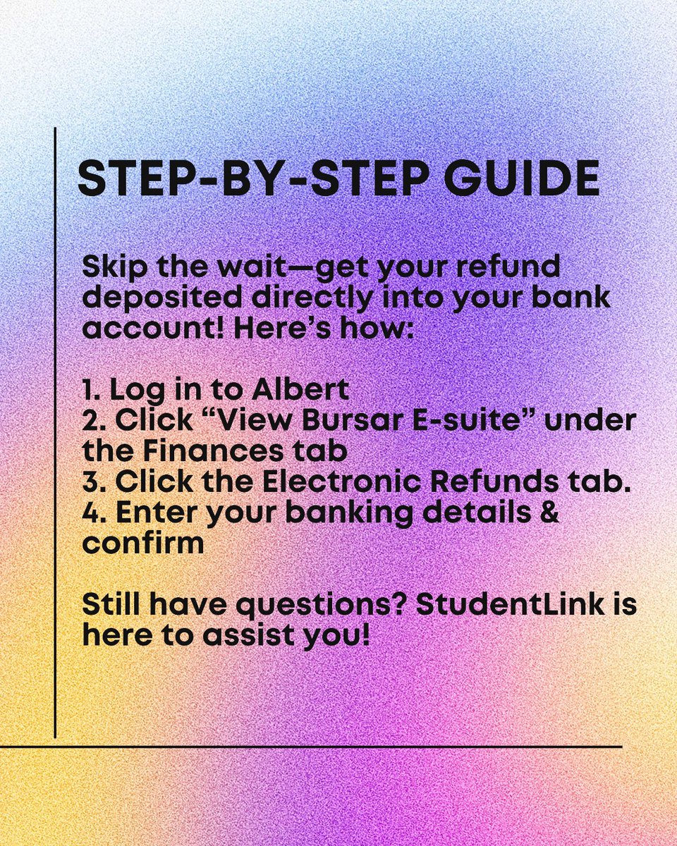 NYUStudentLink's tweet image. 🌞📚 Taking classes this summer? Get your refunds faster! 💸✨ Set up your direct deposit today. #SummerClasses #DirectDeposit