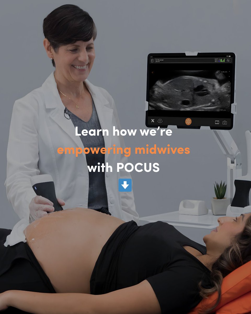 Fetal lie. Growth. Amniotic fluid. See how midwives are using handheld ultrasound to make confident calls in the 2nd &amp; 3rd trimester. Watch the free webinar + blog now: bit.ly/POCUS-for-Midw…
 
#Midwives #PrenatalCare #Ultrasound #POCUS #OBCare