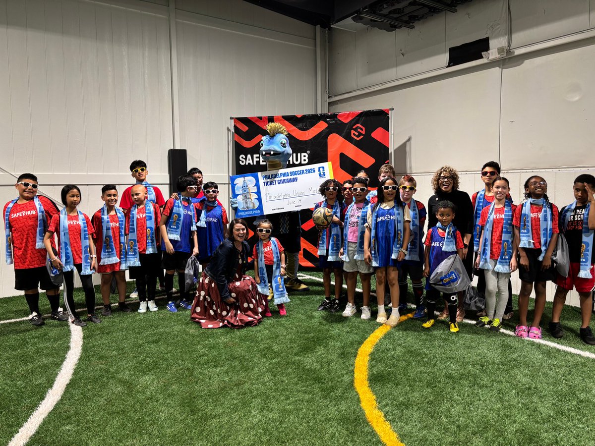 FIFA World Cup 26 Philadelphia™ (@fwc26philly) on Twitter photo Last week, we dropped by a Safe-Hub Philadelphia match to surprise some rising soccer stars with FIFA Club World Cup™ tickets—plus a visit from <a href="/PhilaUnion/">Philadelphia Union</a>'s Phang to top it all off. ⚽️ Last week, we dropped by a Safe-Hub Philadelphia match to surprise some rising soccer stars with FIFA Club World Cup™ tickets—plus a visit from <a href="/PhilaUnion/">Philadelphia Union</a>'s Phang to top it all off. ⚽️