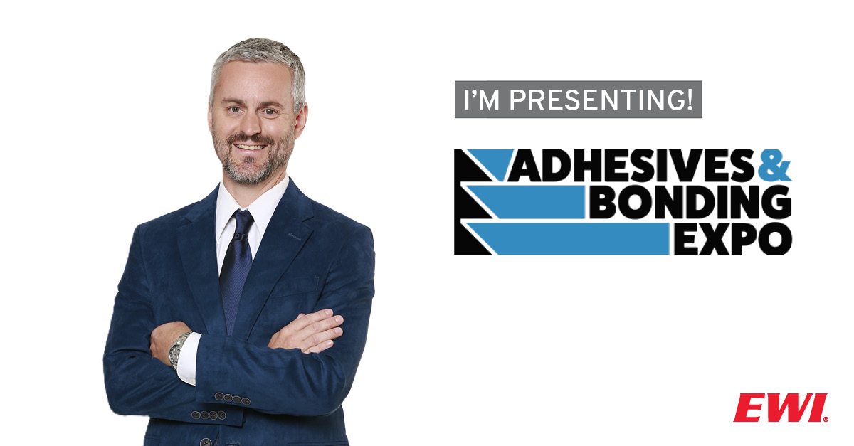 EWI (@ewi_innovation) on Twitter photo Heading to the Adhesives & Bonding Expo in Novi? Catch EWI’s Jeff Ellis leading a Hot Topic Table on “Innovations in Polymer Joining without Adhesives” — June 24 at 12:30 p.m. in the Expo Edge Lounge. Details: ow.ly/m3Sq50W8Bkl
#AdhesivesExpo #PolymerJoining #EWIInnovates Heading to the Adhesives & Bonding Expo in Novi? Catch EWI’s Jeff Ellis leading a Hot Topic Table on “Innovations in Polymer Joining without Adhesives” — June 24 at 12:30 p.m. in the Expo Edge Lounge. Details: ow.ly/m3Sq50W8Bkl
#AdhesivesExpo #PolymerJoining #EWIInnovates