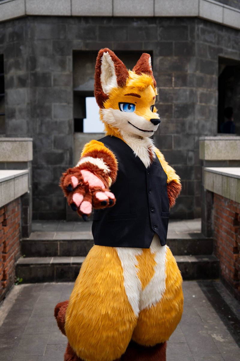 「走累了嗎？來吧我牽你」

📷： <a href="/Init_Monsters/">小怪 🦊</a> 
#FursuitFriday