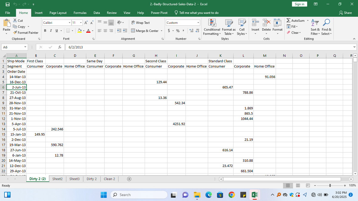 ba_semera1's tweet photo. Hello #datafarm I'm learning data cleaning in excel using power query. This is what I've done so far. What do I need to know about power query for me to become an expert? https://t.co/LmEveZkMMU