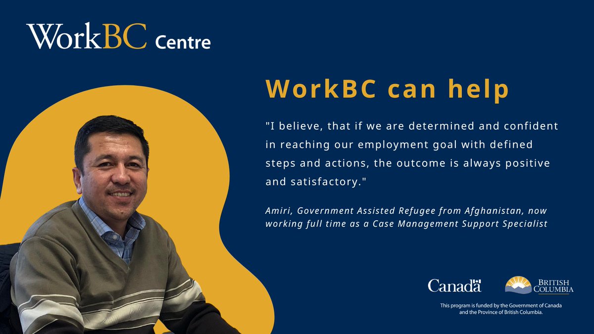WorkBC Centre Terrace (@terraceworkbc) on Twitter photo Looking for work and need support finding a job or accessing training? On World Refugee Day, we’re highlighting the employment supports available for refugees and refugee claimants. Contact us to learn more. WorkBC can help!
#WorldRefugeeDay #HereToHelp #WorkBCCentreTerrace Looking for work and need support finding a job or accessing training? On World Refugee Day, we’re highlighting the employment supports available for refugees and refugee claimants. Contact us to learn more. WorkBC can help!
#WorldRefugeeDay #HereToHelp #WorkBCCentreTerrace