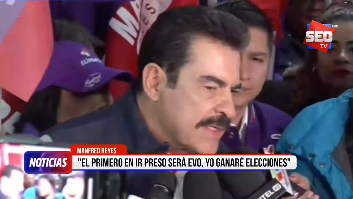 Los tres amigos por conveniencia (<a href="/tutoquiroga/">Tuto Quiroga</a> <a href="/SDoriaMedina/">Samuel Doria Medina</a> <a href="/ManfredBolivia/">Manfred Reyes Villa</a>) hacen campaña usando a <a href="/evoespueblo/">Evo Morales Ayma</a> (como hicieron los perdedores de 2020), anticipando que van a manipular a la justicia para detenerlo.
Los tres están actualmente co-gobernando con <a href="/LuchoXBolivia/">Luis Alberto Arce Catacora (Lucho Arce)</a>