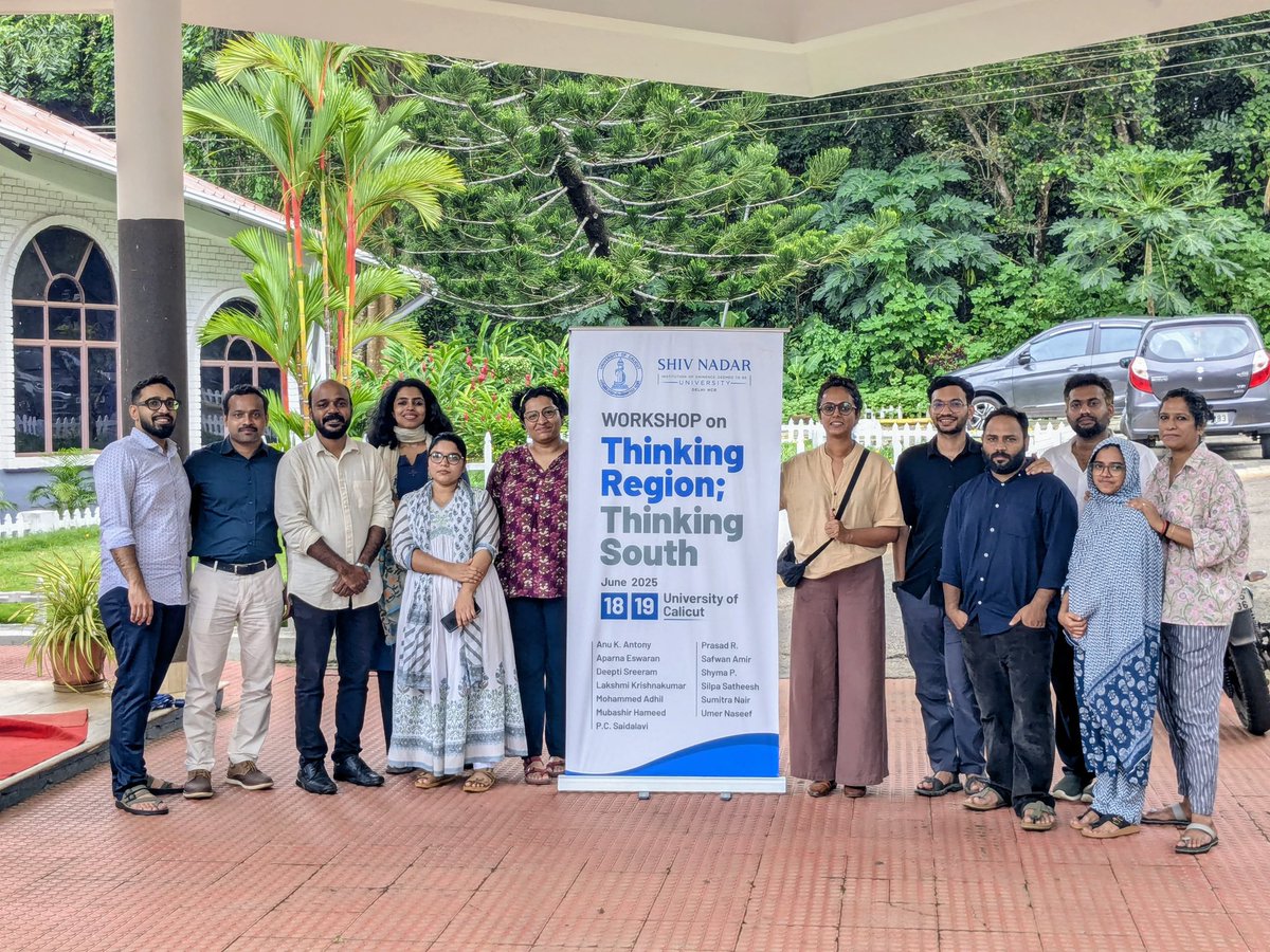 pc_saidalavi's tweet image. Few glimpses from our two days’ workshop. It has been quite productive to think about region and Global South from Kerala. Thank you to everyone who participated and contributed in various ways!
We hope to bring out a collective reflection about the region in some ways.