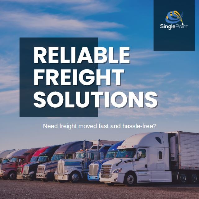 SinglePointLog's tweet image. We connect you with trusted carriers, provide real-time updates, &amp;amp; ensure your freight arrives on time—every time.

#SinglePointLogistics #trukingindustry #supplychain #truckdriver #LogisticsMadeSimple #FreightSolutions #SupplyChainSupport