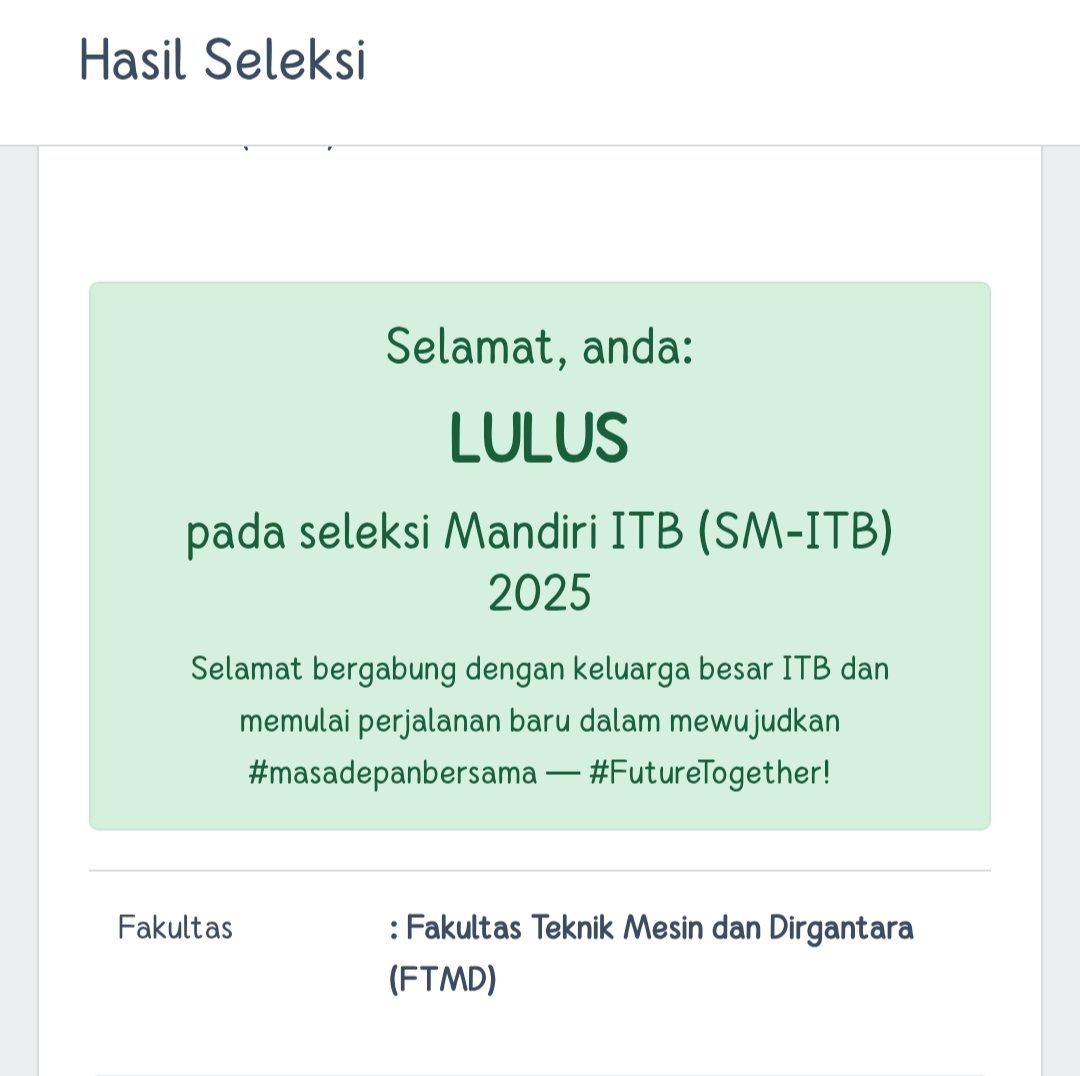 grggss6206's tweet image. Ga sia-sia perjuangan selama inii 🔥🔥🔥
#itbboys
#smitb
#itb