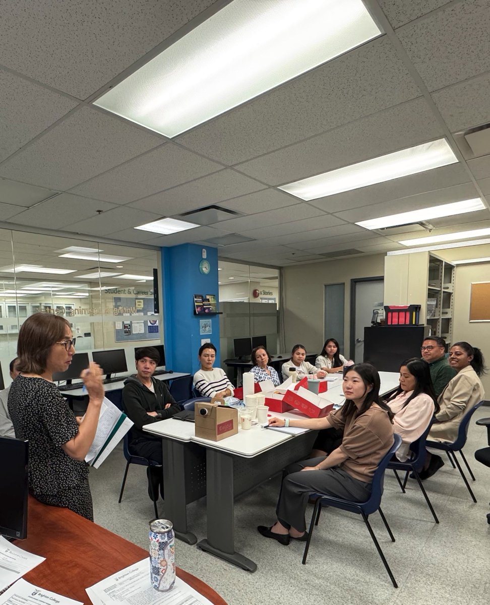 BrightonCol's tweet image. Meetings, muffins, and milestones — oh my! 🧁☕🏆

Our monthly staff meeting was packed with good vibes, delish JJ Bean coffee, warm muffins, and a special moment of celebration! 🎉