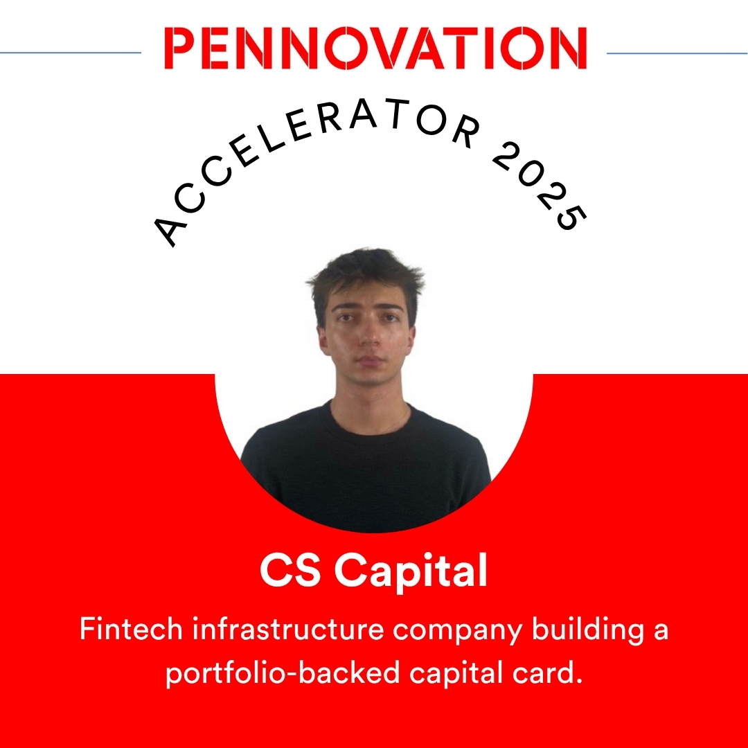 Join us in welcoming CS Capital to the Accelerator cohort!

CS Capital is the first investment-backed capital card, redefining secured credit for modern investors.

Learn more about the company: cscapitalcard.com