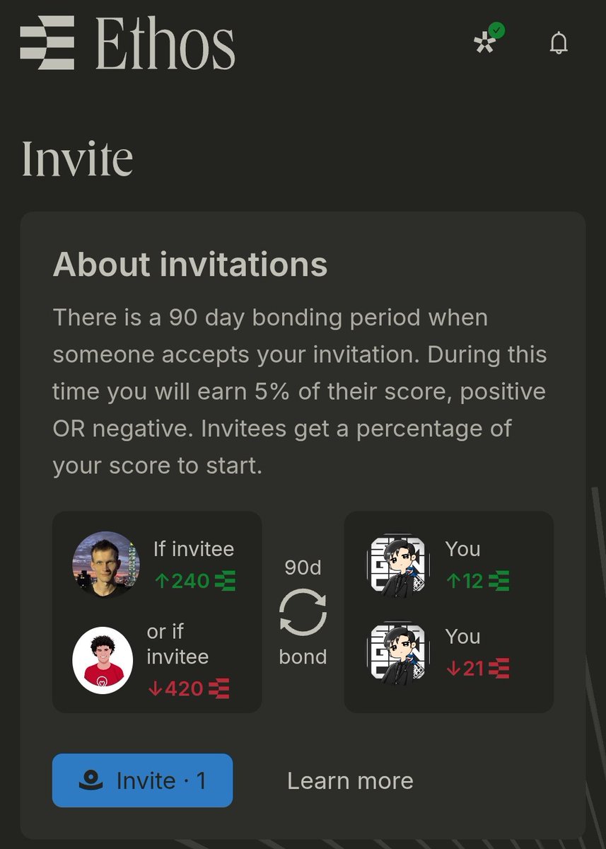 Hey, I have an <a href="/ethos_network/">Ethos</a> invite. If anyone from my following list really needs it, only take it if you're going to use it properly and actively.