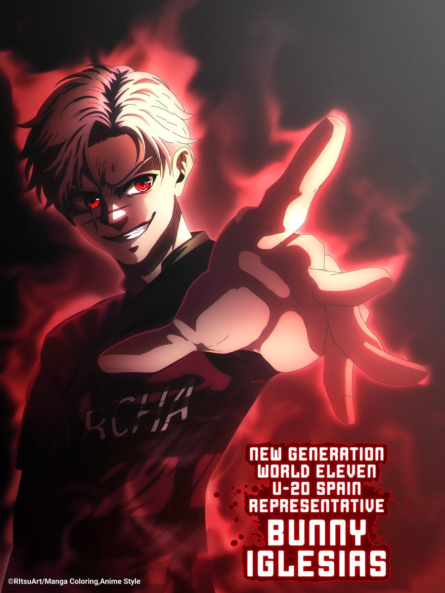 BUNNY IGLESIAS - anime style 
#BLUELOCK #BLUELOCK307 #mangacoloring #bl307 #bl307