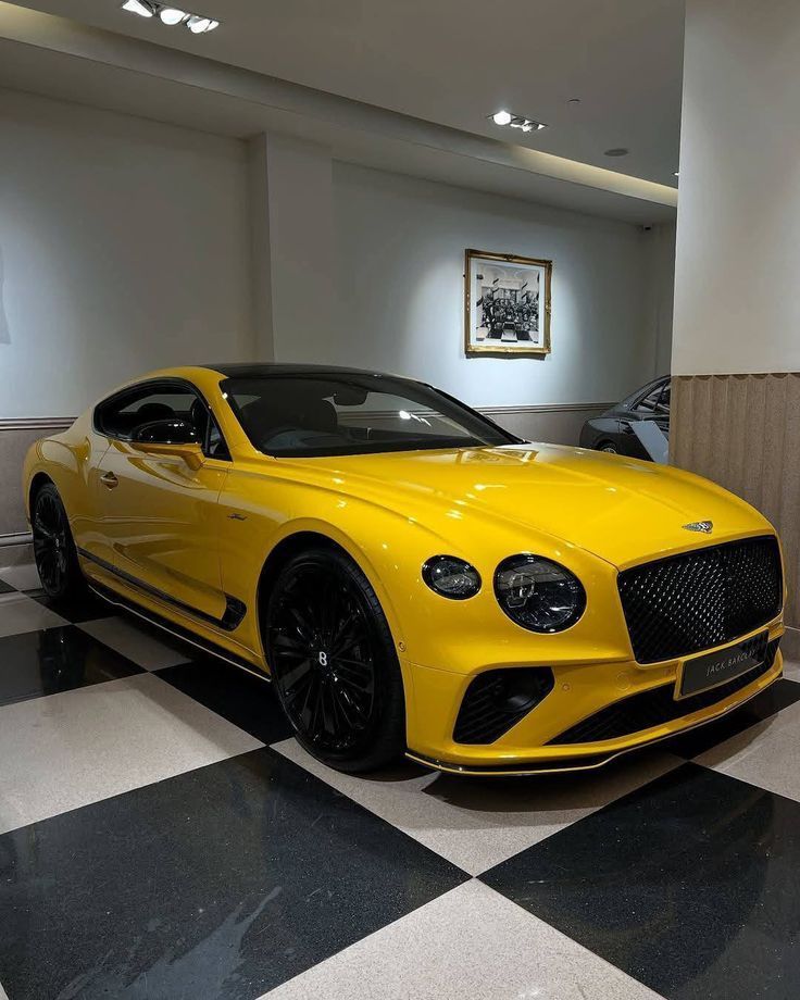 yellow Bentley