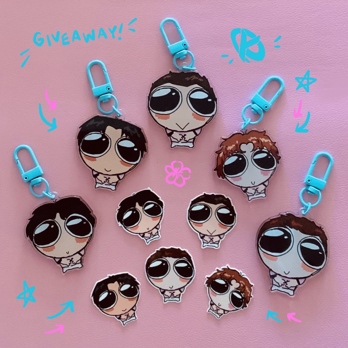louaahh's tweet image. GIVEAWAY 💙🌸

pour célébrer l’été j’ai décidé de mettre en place un giveaway pour ces stickers et keychains!

-&amp;gt; 5 gagnants, 1 keychain et un set de stickers chacun 💙 

Pour participer:

- retweet ce tweet
- follow me &amp;lt;3

Giveaway ferme le 5 juillet, ouvert pour tous 🌸