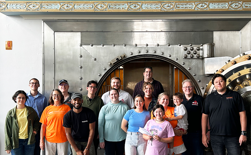 Legat_Architect's tweet photo. Last Saturday, Legat employees volunteered at Redemptive Plastics @earthartchicago in Chicago’s Austin neighborhood. Thanks to our partner firms ALL Construction Group @ALLMasonry_ , @dbHMS, TERRA Engineering, and @TYLI_Group for joining us to make a difference.  
#plasticwaste https://t.co/nbCO4u2ikf