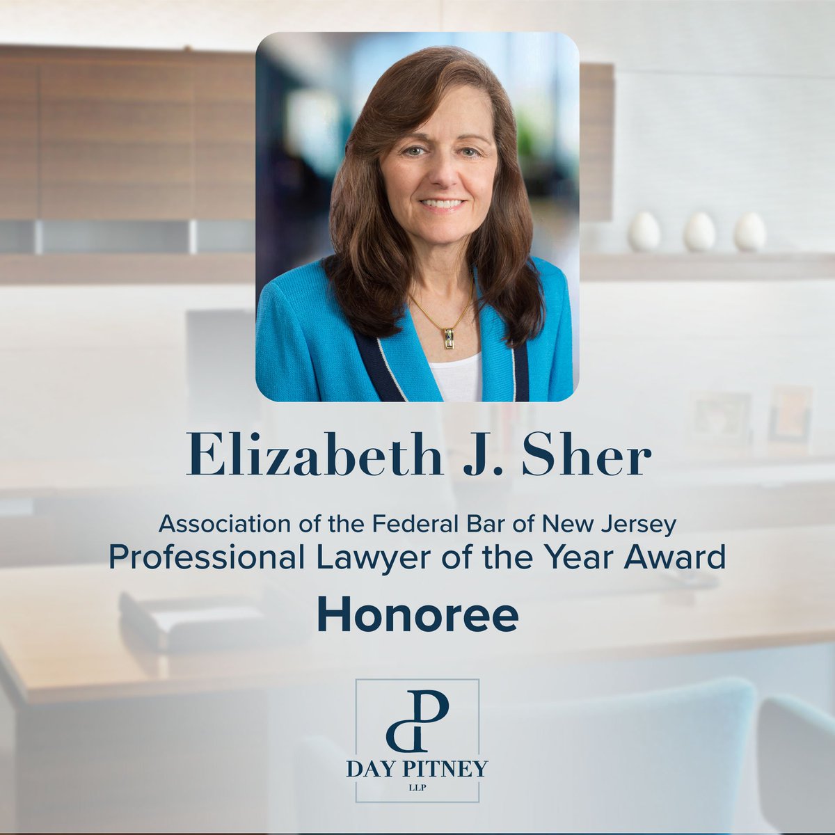 Congratulations to Litigation Partner and General Counsel Elizabeth J. Sher on receiving the AFBNJ’s Professional Lawyer of the Year Award, honoring her character, competence, and professionalism. Methodology here: hubs.ly/Q03t0CwM0