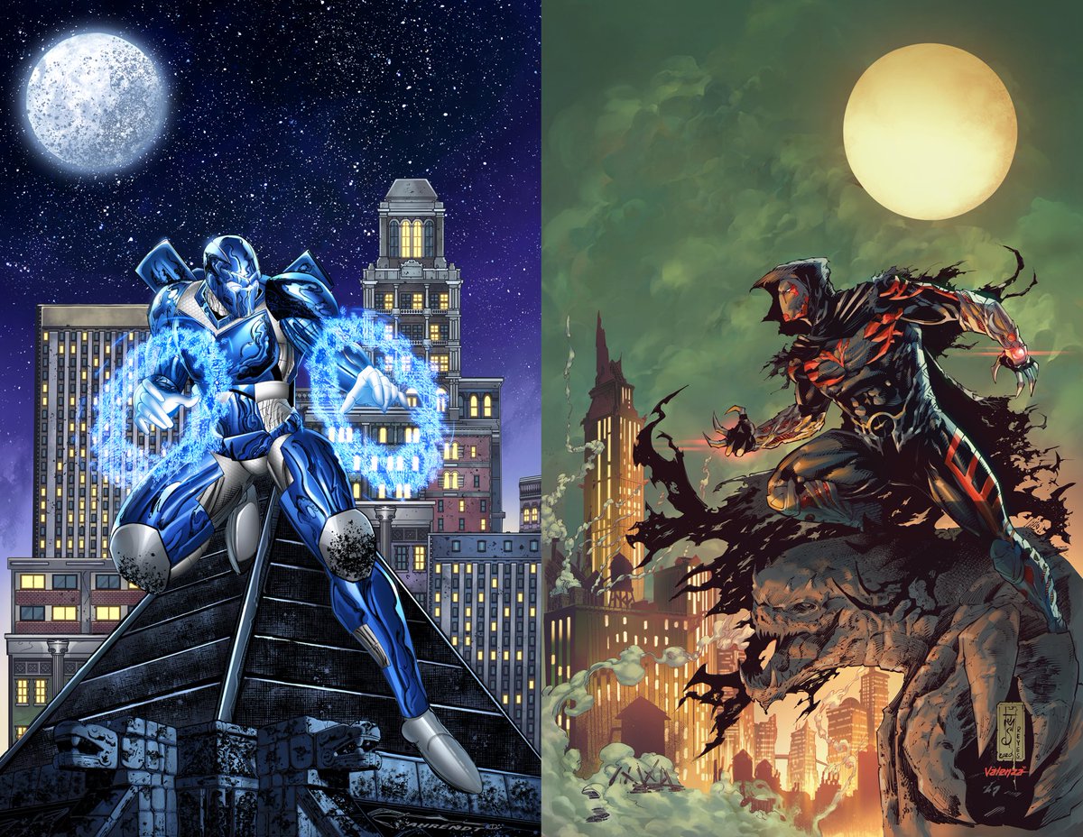 #FlashbackFriday Still pretty proud seeing these 2 images together. Been a long  journey for the both of us, but it’s just begun. Joe has started on Reaper Destroyer 2 &amp; Im wrapping up Type One; gearing up to ship this fall. Still time to back T1🤙🏼

indiegogo.com/projects/type-…
