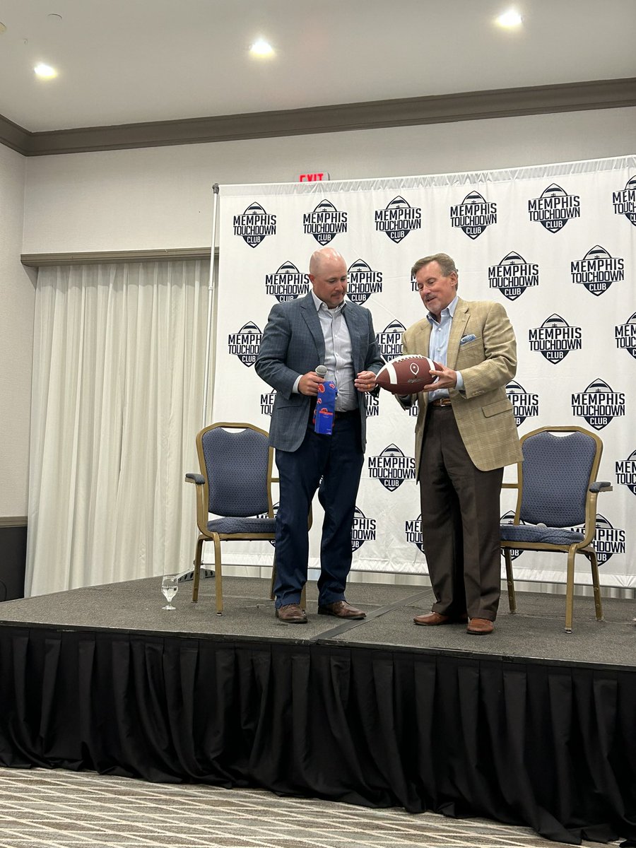 TDClubMemphis's tweet image. We’ve had a busy spring at the Memphis Touchdown Club- thanks to @tylersiskey for coming to Memphis on June 2nd and sharing his insights into college football and all things NIL