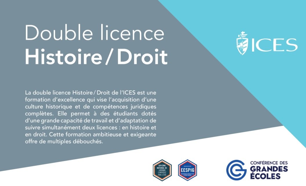 GB_GBernard's tweet image. Je réintègre la direction de la.double-licence Histoire-Droit à l'@ICES_UnivCatho.

Make Histoire-Droit great again !

Hors #parcoursup ou après une classe #prépa (dans certaines conditions), (es étudiants y sont les bienvenus.

#ICES
#HistoireDroit
#DoubleLicence