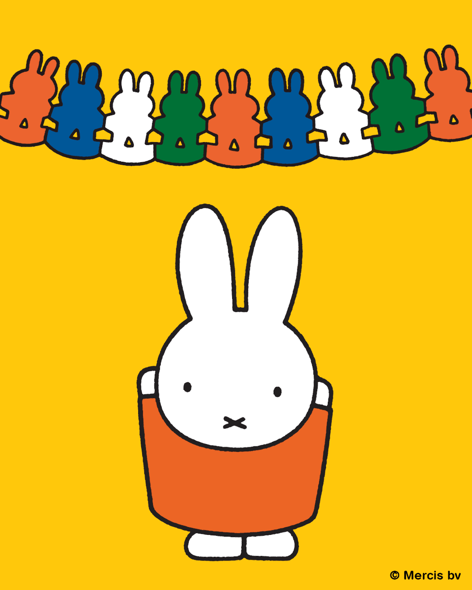 Tomorrow is Miffy's birthday, hip hip hooray! 🎂