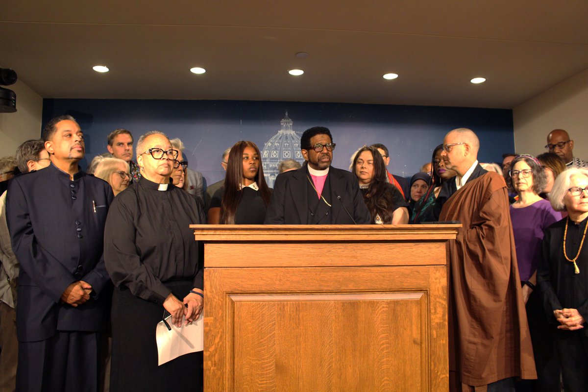AGEllison's tweet image. I'm grateful to the religious leaders from so many different faiths for coming together today and calling on us all to reject political violence, recognize our shared humanity, and embrace bridge-building.
Their wisdom and moral clarity are a beacon in these difficult times.