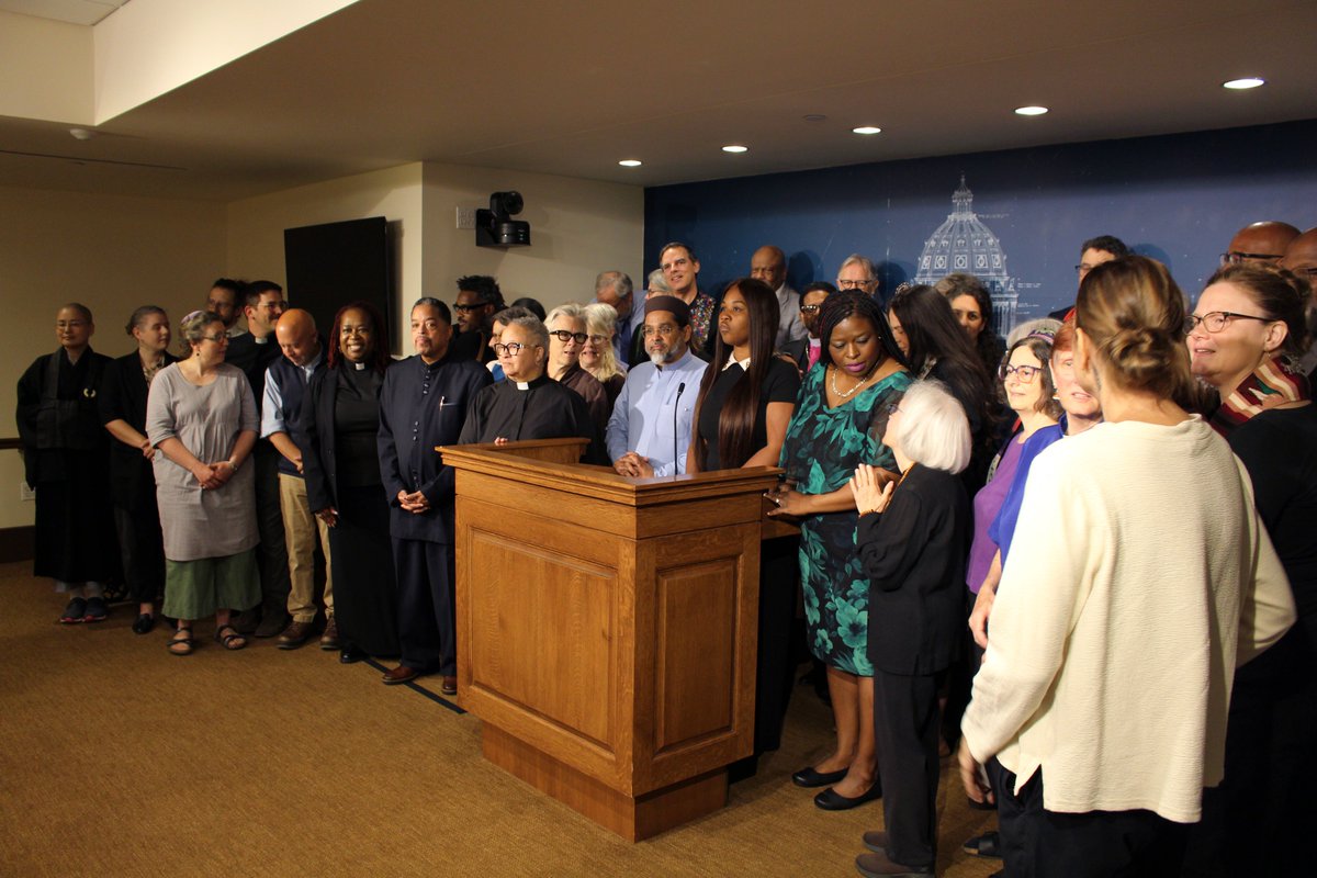 AGEllison's tweet image. I'm grateful to the religious leaders from so many different faiths for coming together today and calling on us all to reject political violence, recognize our shared humanity, and embrace bridge-building.
Their wisdom and moral clarity are a beacon in these difficult times.