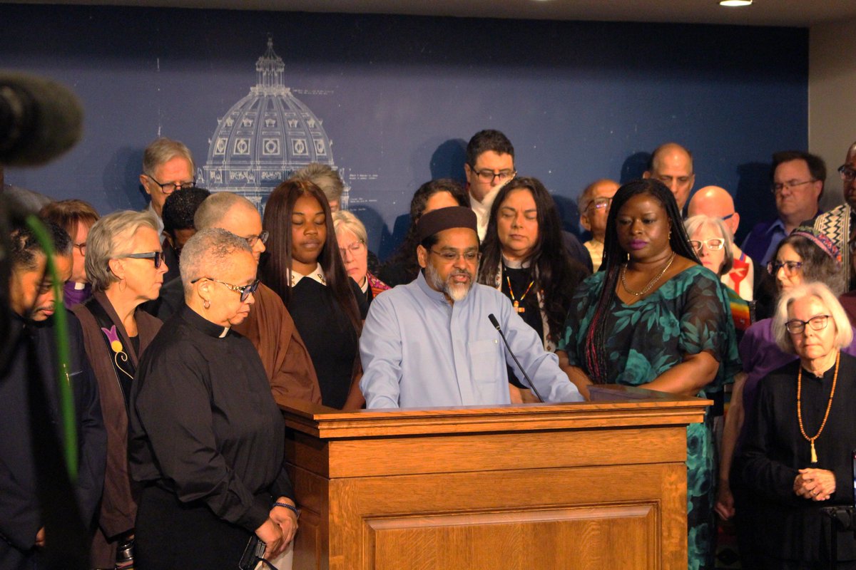 AGEllison's tweet image. I'm grateful to the religious leaders from so many different faiths for coming together today and calling on us all to reject political violence, recognize our shared humanity, and embrace bridge-building.
Their wisdom and moral clarity are a beacon in these difficult times.