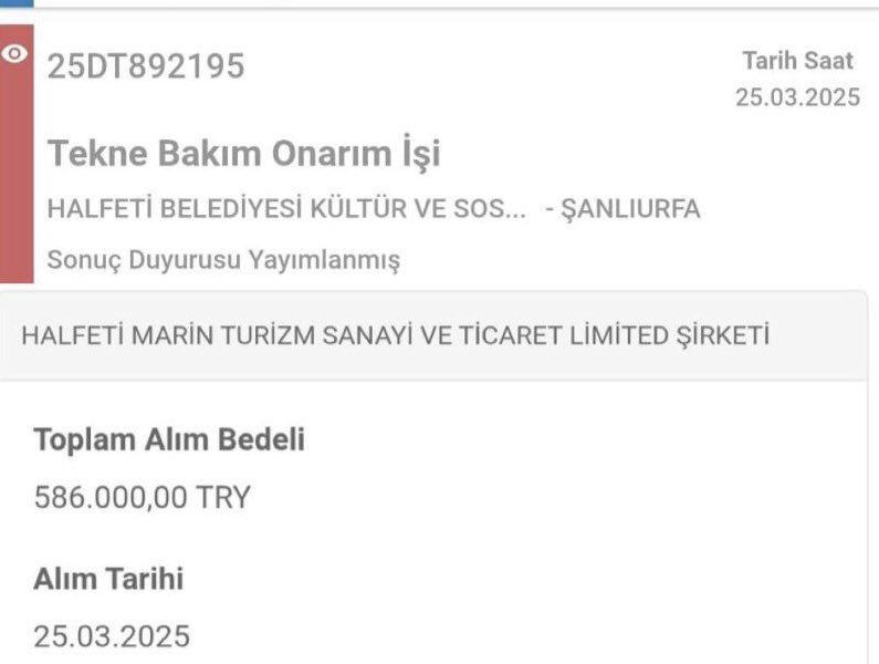Kayyum Kaymakam Hakan Başoğlu'nun, Kaymakamlığa ait kendi kullandığı teknenin bakım ve onarımı için belediye bütçesinden 586 bin TL harcadığı ortaya çıktı.
