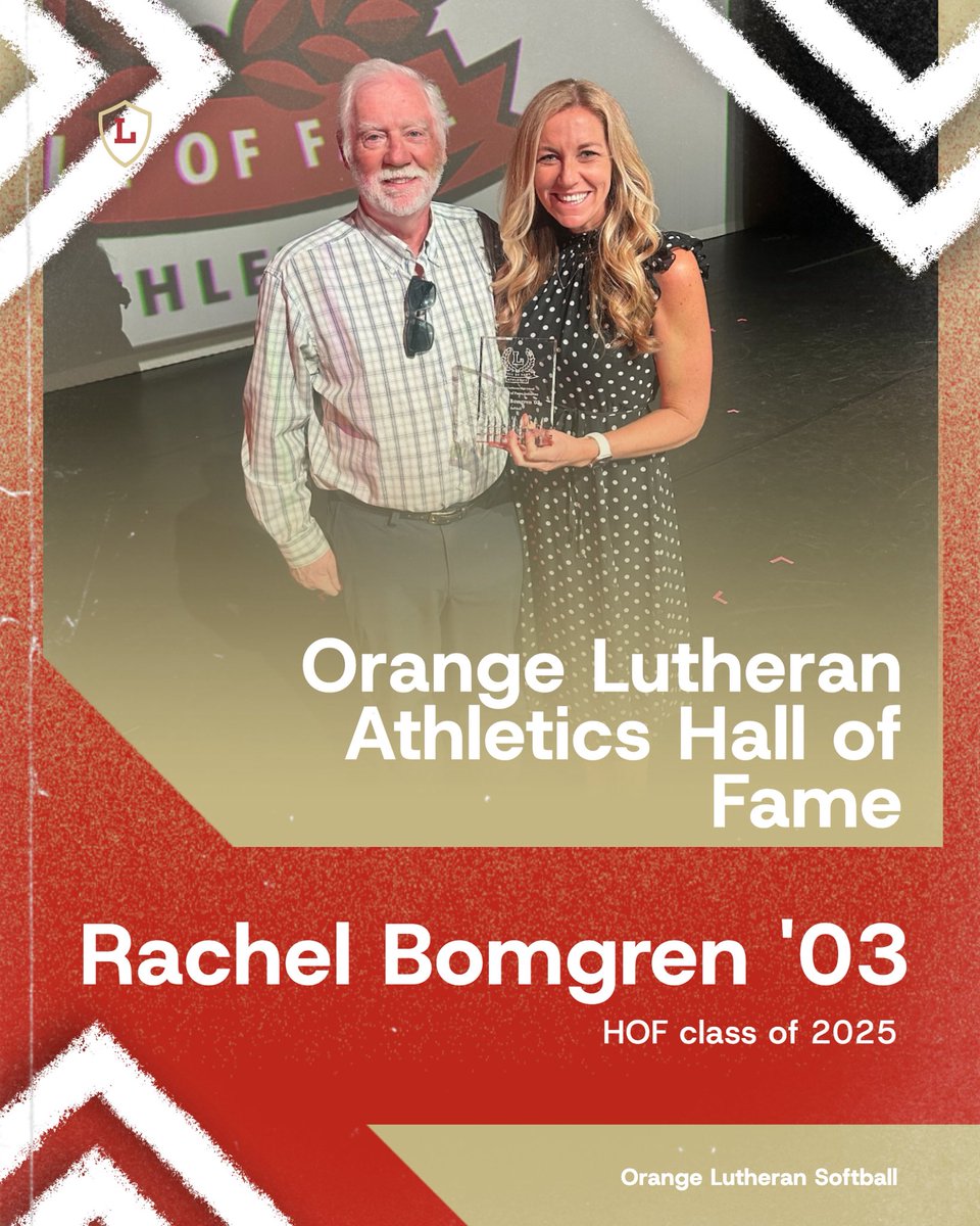 Congratulations to Rachel Bomgren (‘03) on being inducted into the Orange Lutheran Athletics Hall of Fame. We are so proud of you and are grateful to you for helping make OLu Softball what it is today! #OLuOn2