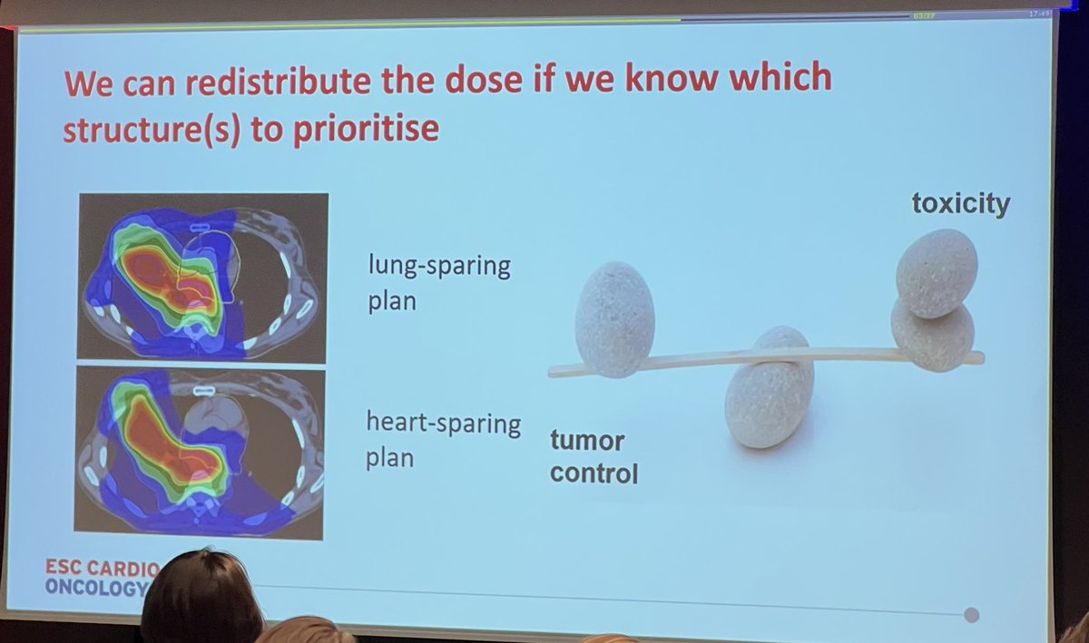 How can we better protect the heart in cancer patients receiving #radiotherapy?
Insights from #ESCardioOnco2025 joint session with #ESTRO by Dr #MajaVestmoeMaraldo: 

📍Reduce irradiated volume &amp; delivered dose
📍more conformal dose delivery
📍Better define targets, risk organs &amp;