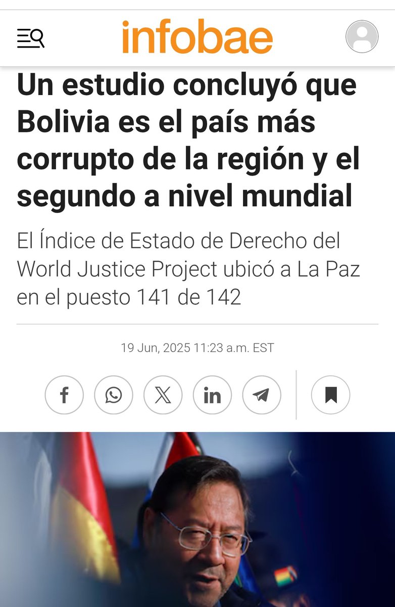tutoquiroga's tweet image. Vergonzoso y doloroso, después de 20 años de Evismo/Arcismo/Masismo, nuestro país es subcampeón mundial de corrupción. Desde #17Ago todo cambia: vamos a castigar a los ladrones, limpiar #Bolivia y recuperar el honor mancillado.