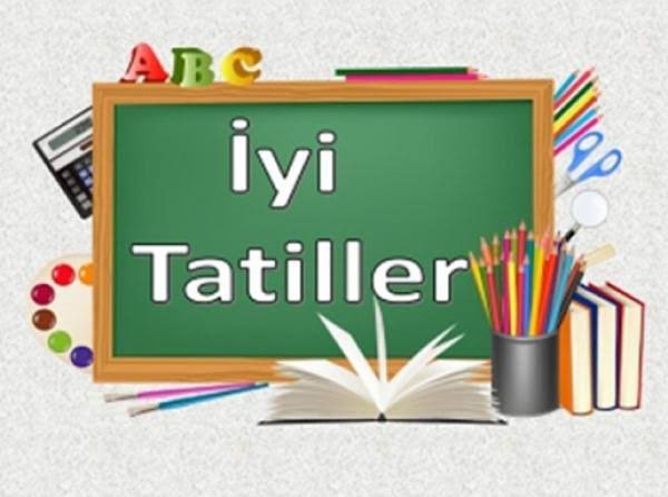 Dersler bitti.
okullar kapandı.
Tüm öğrencilere, öğretmenlere ve velilere iyi tatiller diliyorum.
Herşey gönlünüzce olsun…