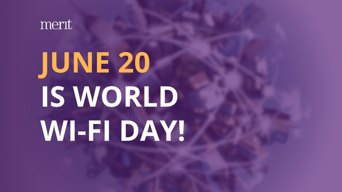 Celebrating World Wi-Fi Day | June 20, 2025
Today on World Wi-Fi Day, we recognize the vital role wireless connectivity plays in bridging digital divides and creating opportunity across Michigan communities!

#WorldWiFiDay #DigitalOpportunity #Connectivity #MeritNetwork