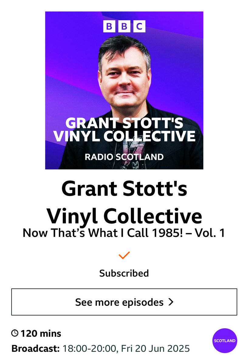 Grant Stott π (@grantstottonair) on Twitter photo Itβs a stunning night tonight. π
A perfect night for getting wired into Grant Stottβs #VinylCollective on <a href="/BBCRadioScot/">BBC Radio Scotland</a>!π€©
The first of two 1985 Specials airs tonight at 6.π
Every track a belter.
Every track on vinyl.
Every track from 1985.
#FridayNightIsVinylNight Itβs a stunning night tonight. π
A perfect night for getting wired into Grant Stottβs #VinylCollective on <a href="/BBCRadioScot/">BBC Radio Scotland</a>!π€©
The first of two 1985 Specials airs tonight at 6.π
Every track a belter.
Every track on vinyl.
Every track from 1985.
#FridayNightIsVinylNight