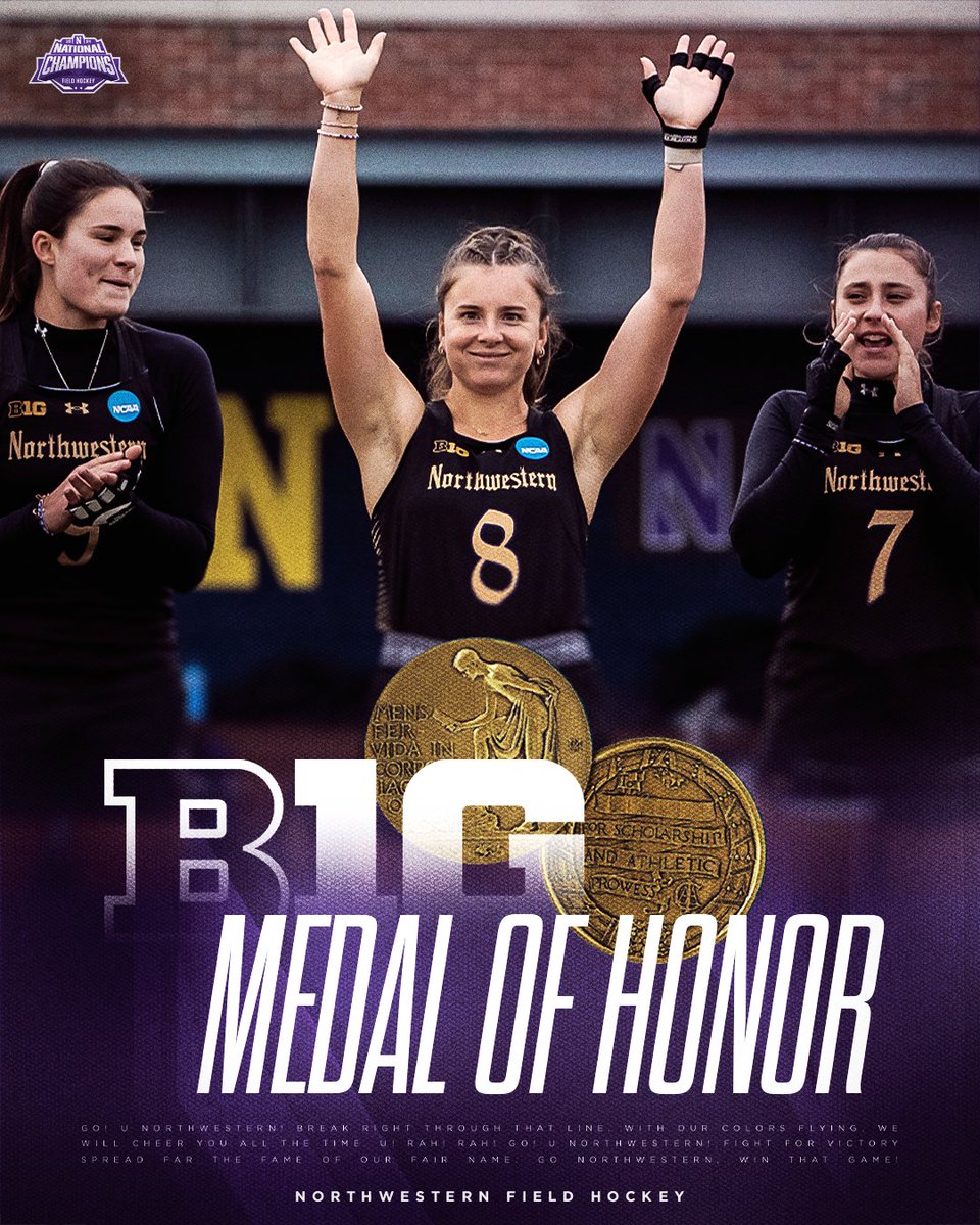 The highest honor awarded to a student-athlete in the @BigTen Conference.

On and off the field, Maddie Zimmer sets the standard.

Our 2025 Big Ten Medal of Honor recipient! 🥇