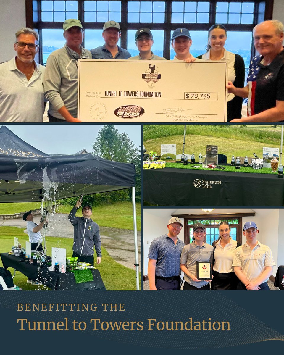 Signature Bank (@signaturebnkchi) on Twitter photo A little rain didn’t stop us from having a great time at <a href="/AM560TheAnswer/">AM 560 The Answer</a>’s annual golf outing this week. Always a highlight to get out on the course for a cause like <a href="/Tunnel2Towers/">Tunnel to Towers Foundation</a>.
Proud to be the presenting sponsor and already looking forward to next year! A little rain didn’t stop us from having a great time at <a href="/AM560TheAnswer/">AM 560 The Answer</a>’s annual golf outing this week. Always a highlight to get out on the course for a cause like <a href="/Tunnel2Towers/">Tunnel to Towers Foundation</a>.
Proud to be the presenting sponsor and already looking forward to next year!