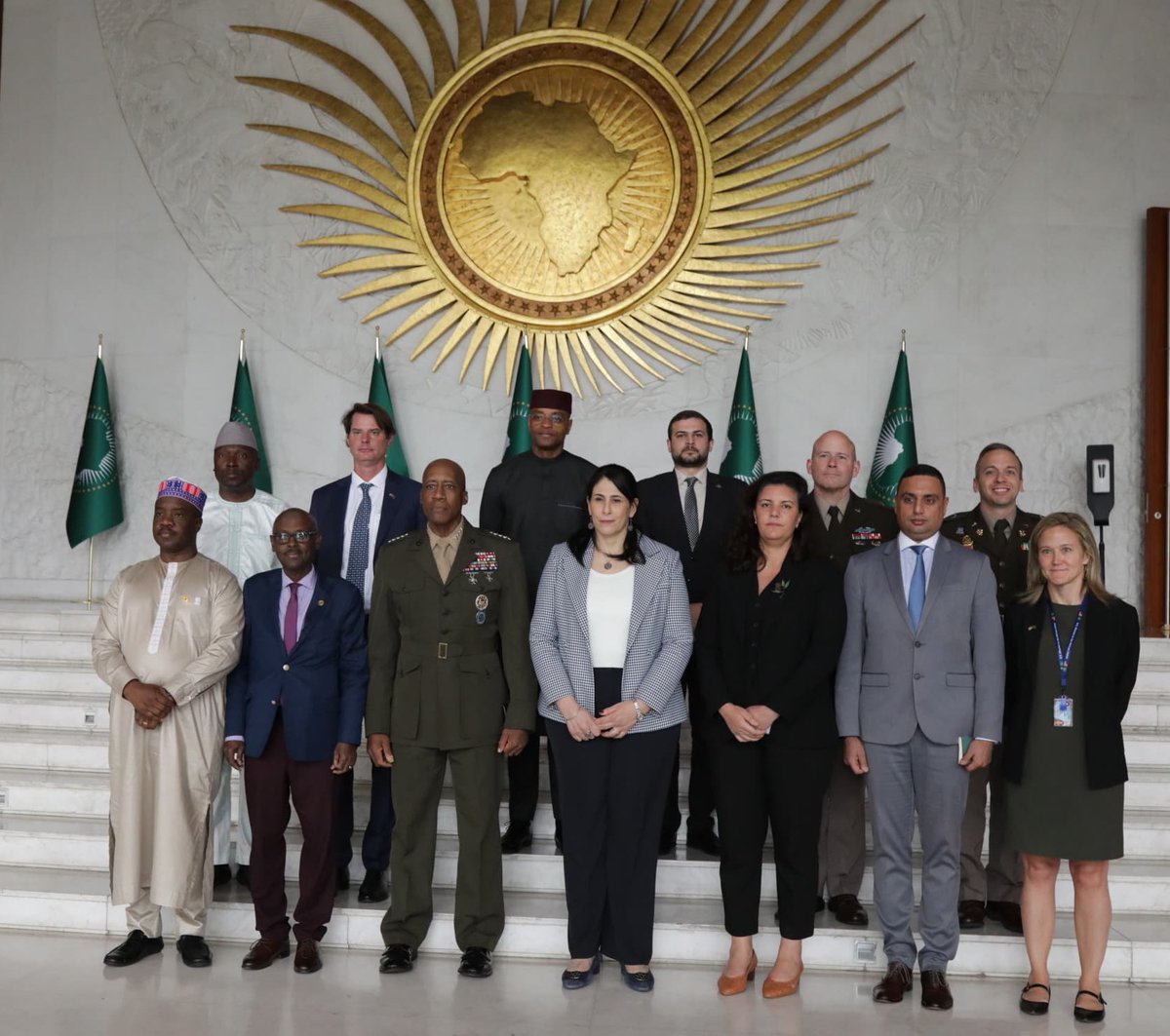 H.E Amb. Selma Malika Haddadi (@dcp_haddadi) on Twitter photo I had a productive courtesy meeting today with <a href="/gen_langley/">Gen. Michael Langley</a>, Commander of <a href="/USAfricaCommand/">U.S. Africa Command (AFRICOM)</a> 🇺🇸, at the African Union Commission headquarters.
We discussed ongoing efforts and opportunities for technical cooperation and partnership in support of peace and security across Africa. I had a productive courtesy meeting today with <a href="/gen_langley/">Gen. Michael Langley</a>, Commander of <a href="/USAfricaCommand/">U.S. Africa Command (AFRICOM)</a> 🇺🇸, at the African Union Commission headquarters.
We discussed ongoing efforts and opportunities for technical cooperation and partnership in support of peace and security across Africa.