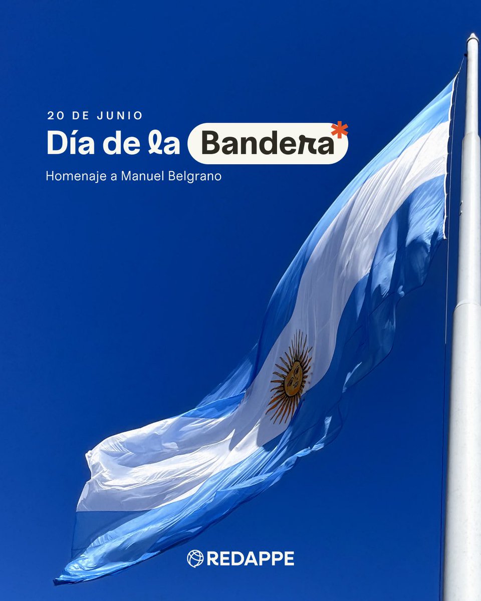 REDAPPE's tweet photo. 📌 El 27 febrero de 1812, a orillas del río Paraná en la actual ciudad de Rosario, Manuel Belgrano izó por primera vez la bandera argentina, donde el ejército tomó juramento a favor de la libertad y la independencia. https://t.co/KQbh04S81p